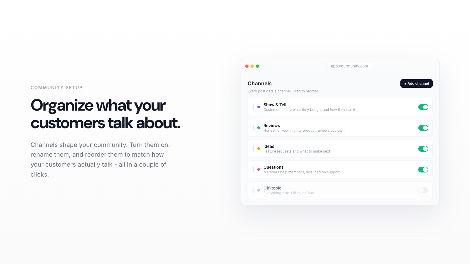 How to Set Up Your Community Channels