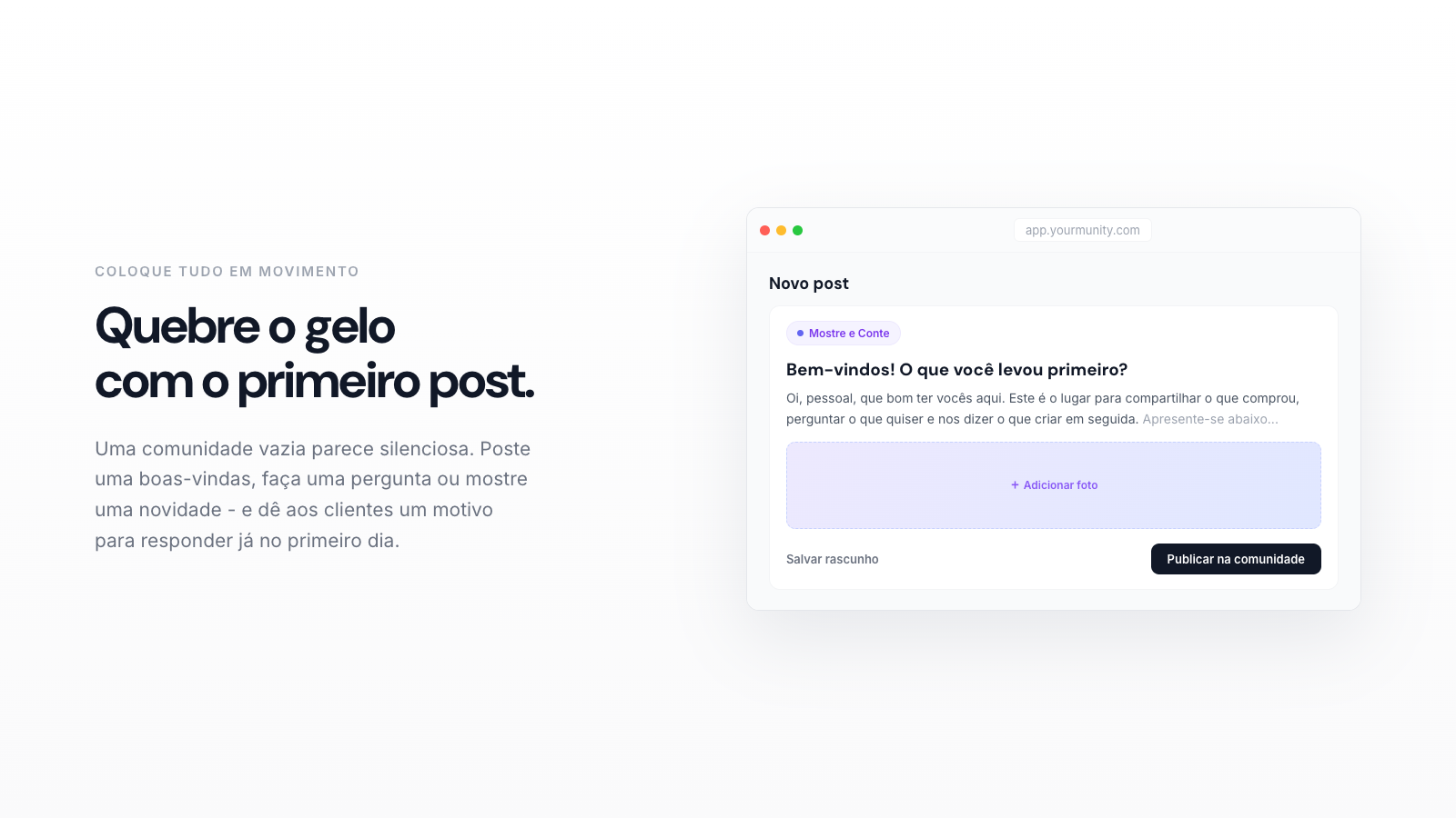 Seu Primeiro Post na Comunidade: Ideias Que Funcionam