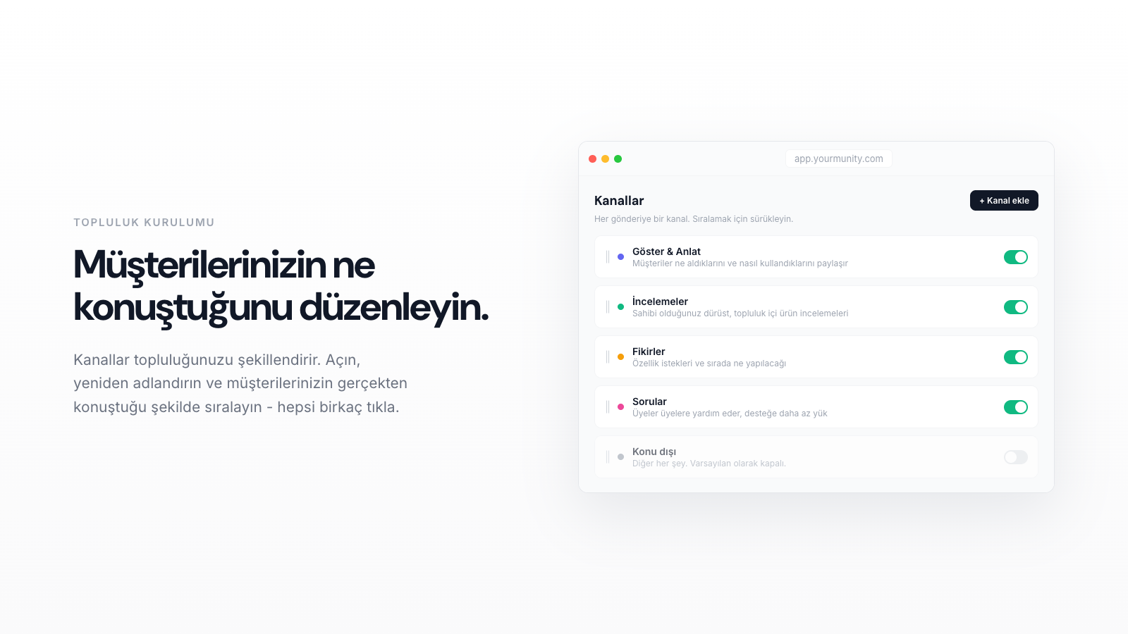 Topluluk Kanallarınızı Nasıl Kurarsınız?